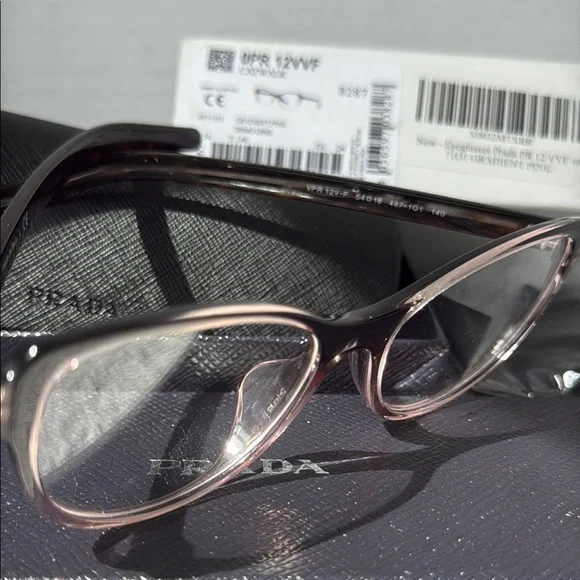 Prada Catwalk Glasses in Black and Pink